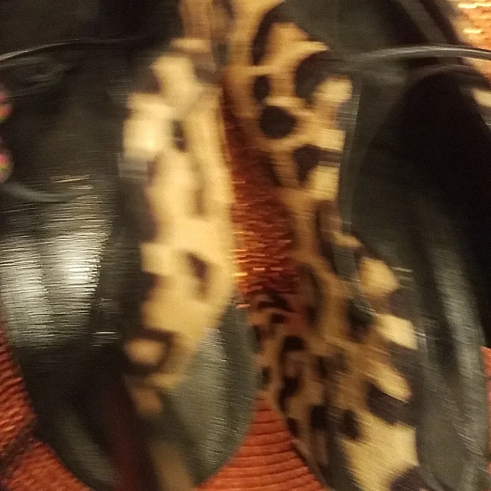 Saint Laurent Babies 90mm strappy sandal heels w pony hair size 38.5 - Picture 8 of 10